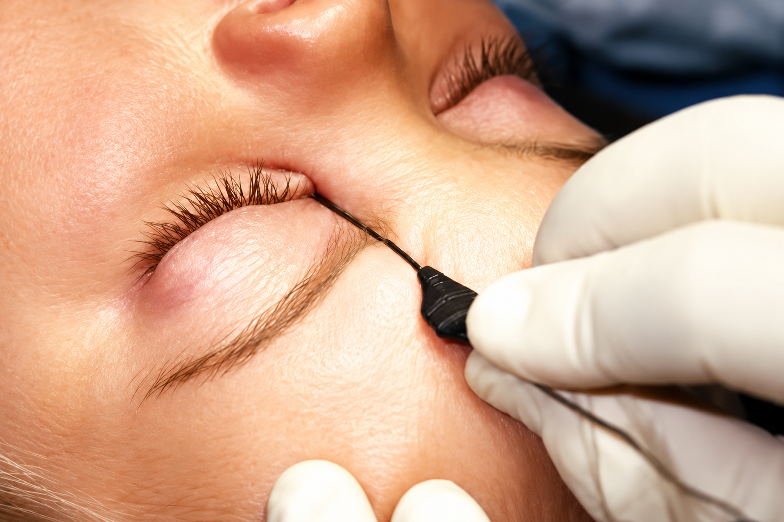 Congenital tear duct blockage in an infant